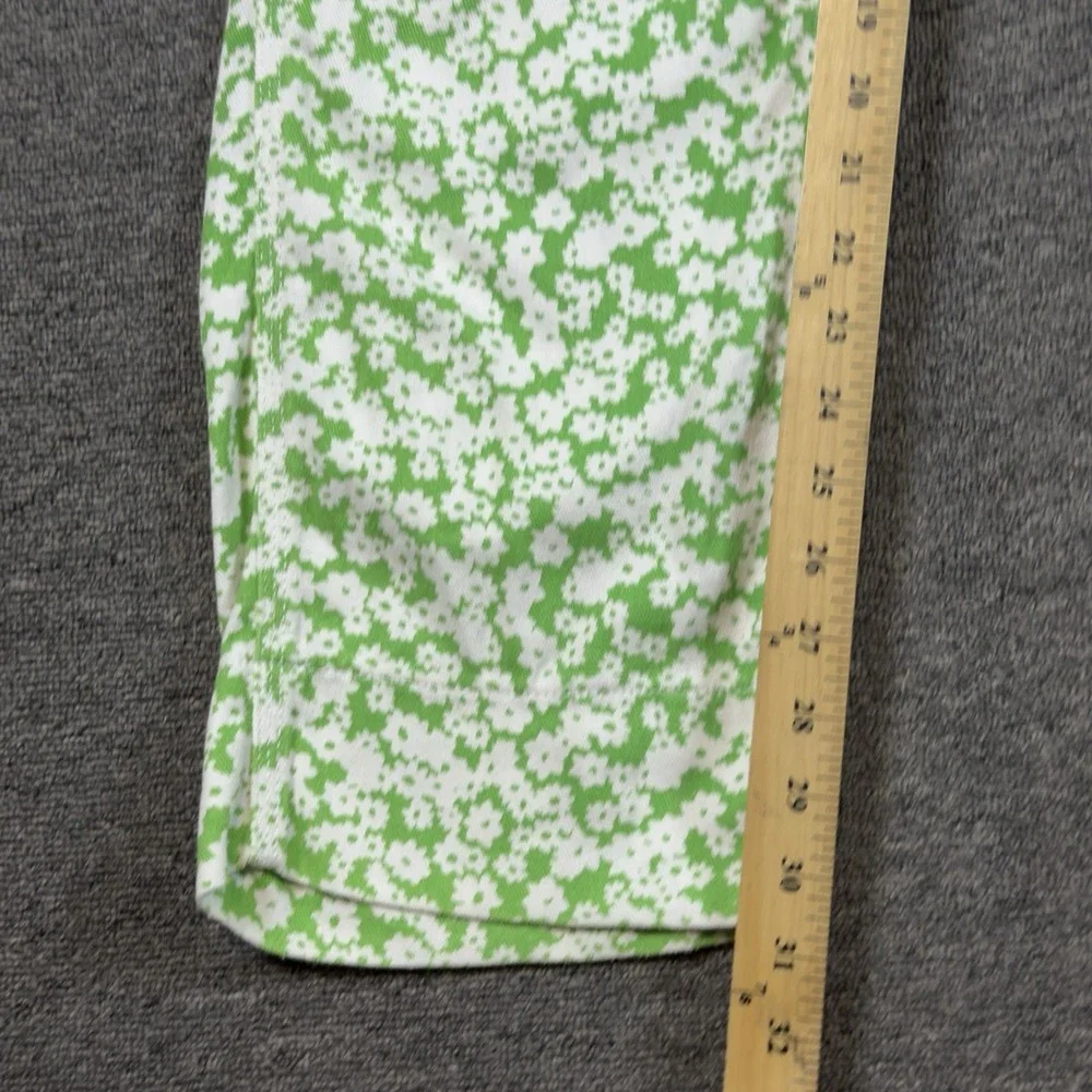 BDG Green White Ditsy Floral Button Fly Boho Hippie Sailor Pockets Women's 26‎
